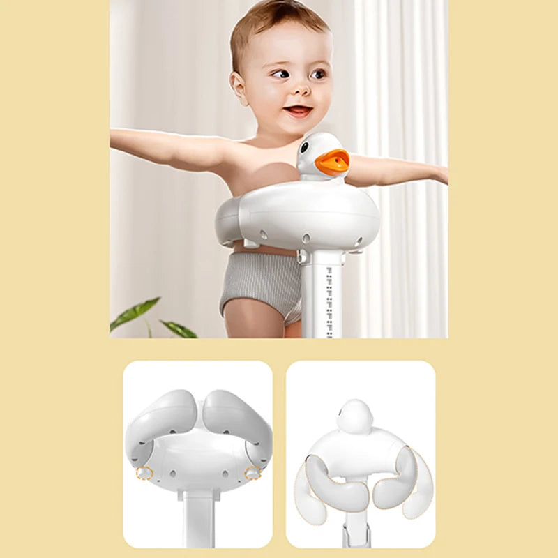 Baby Bath Tub with Shower Stand Anti-Crush Adjustable Shower Tower Anti-Slip Bath Support for Toddlers 6-36 Months Babies