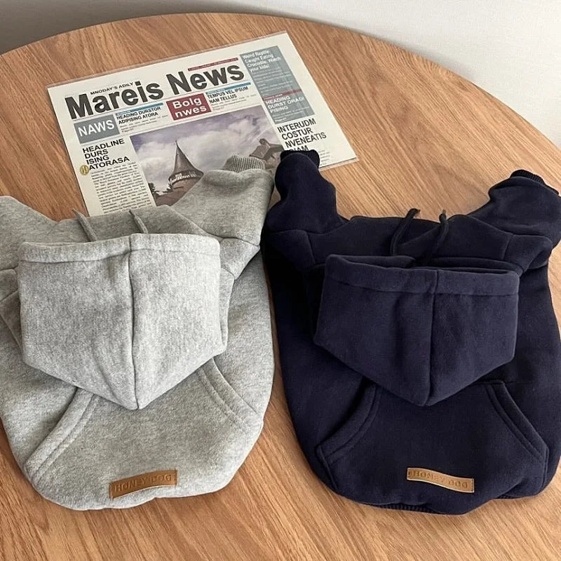 Sweats à capuche chauds et doux en polaire pour petits et moyens chiens, vêtements confortables pour chiots, costumes du Yorkshire Chihuahua, fournitures pour animaux de compagnie