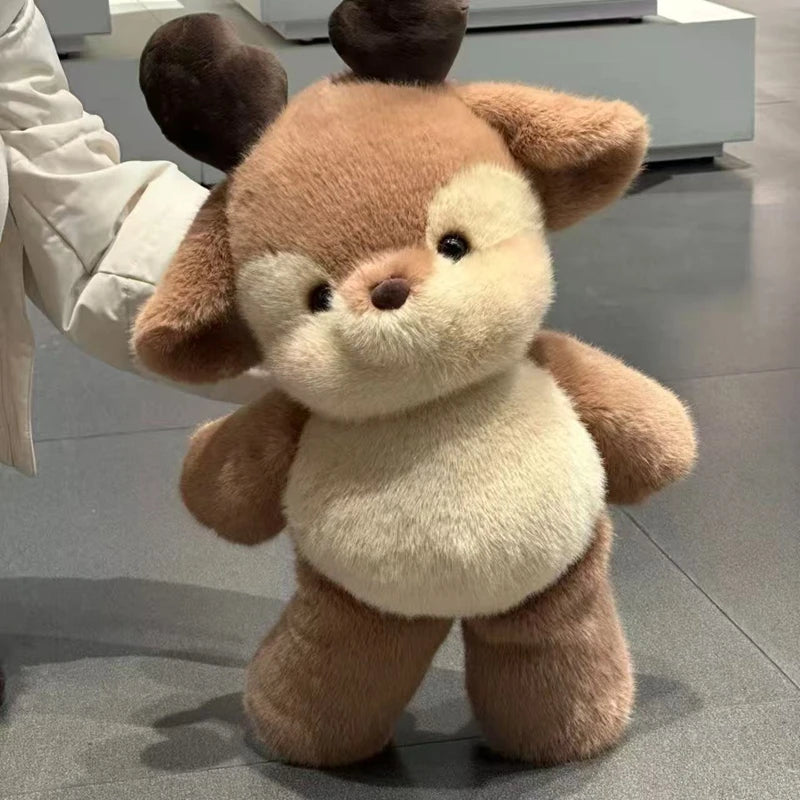 Kawaii Highland Raccoon Plush Toy 55cm - Huggable Running Deer Stuffed Animal Made With Premium Soft Fabric, Soothing Companion