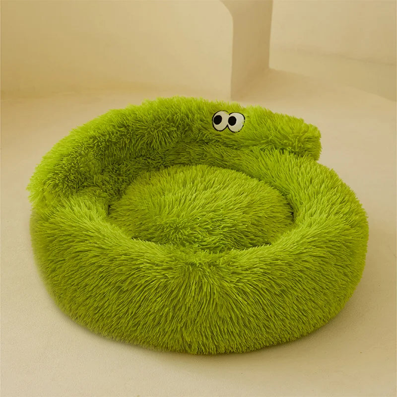 Super lit pour chat, nid de couchage chaud, doux et Long en peluche, meilleur lit pour chien, panier, coussin, lit pour chat, tapis pour animaux de couchage