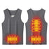 Heated Jacket Men Women Warm Seamless Vest USB Self Heating Jacket Ski Camping Hiking Heated Suede Winter Clothes Washed
