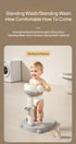 Baby Standing Shower Stand Adjustable Children's Bath Device Household Non-Slip Children's Bath Stand Baby Bath Stand Support