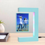 Floating Photo Frame  Levitating  360 Rotating Picture Holder Home Office Desk Creative Gift for Birthday Holiday Kids Friends