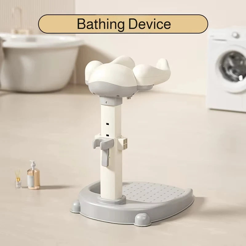 Baby Standing Shower Stand Adjustable Children's Bath Device Household Non-Slip Children's Bath Stand Baby Bath Stand Support