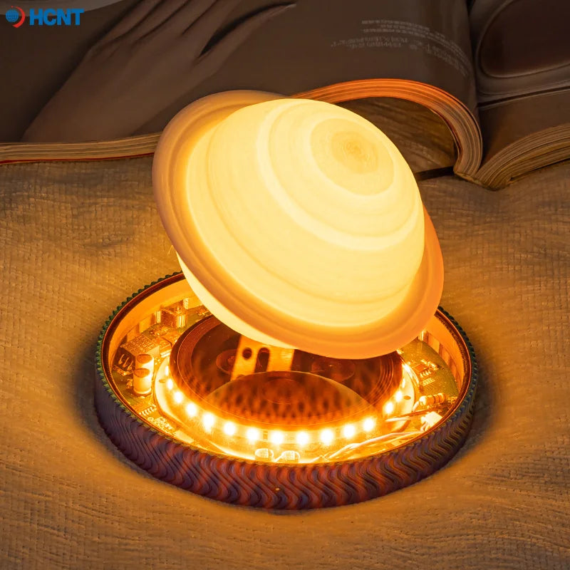 3D Levitating Saturn Lamp Floating Planet Lamp Magnetic Levitation Desk Light with Luminous Base Unique Home Decor For Office Gi
