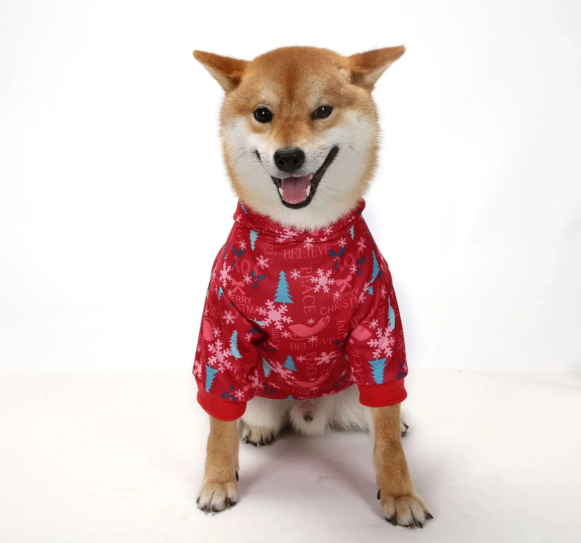 Veste de noël à capuche pour chien, manteau chaud d'hiver pour animaux de compagnie, pour petits, moyens et grands chiens, vêtements pour chiots, mascotte, caillot pour chien
