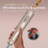 Automatic Rotating Curling Iron for Long Hair, Upgraded Long Barrel Curling Wand, Anti-Scald, Tangle-Free, Dual Voltage, 1 Inch,