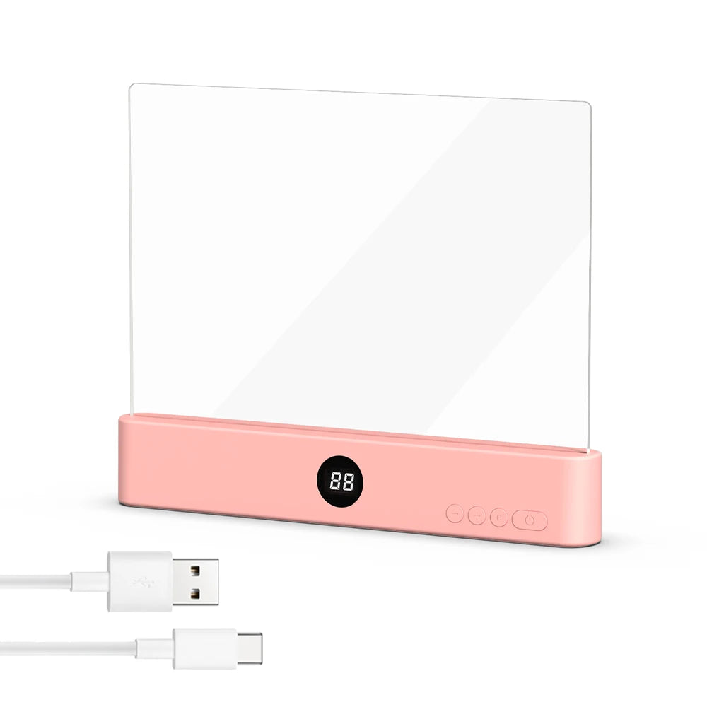 LED Flat Panel Night Vision Reading Light Eye Protection Reading Light Usb Charging Student Night Reading Lamp Book Lamp Indoor