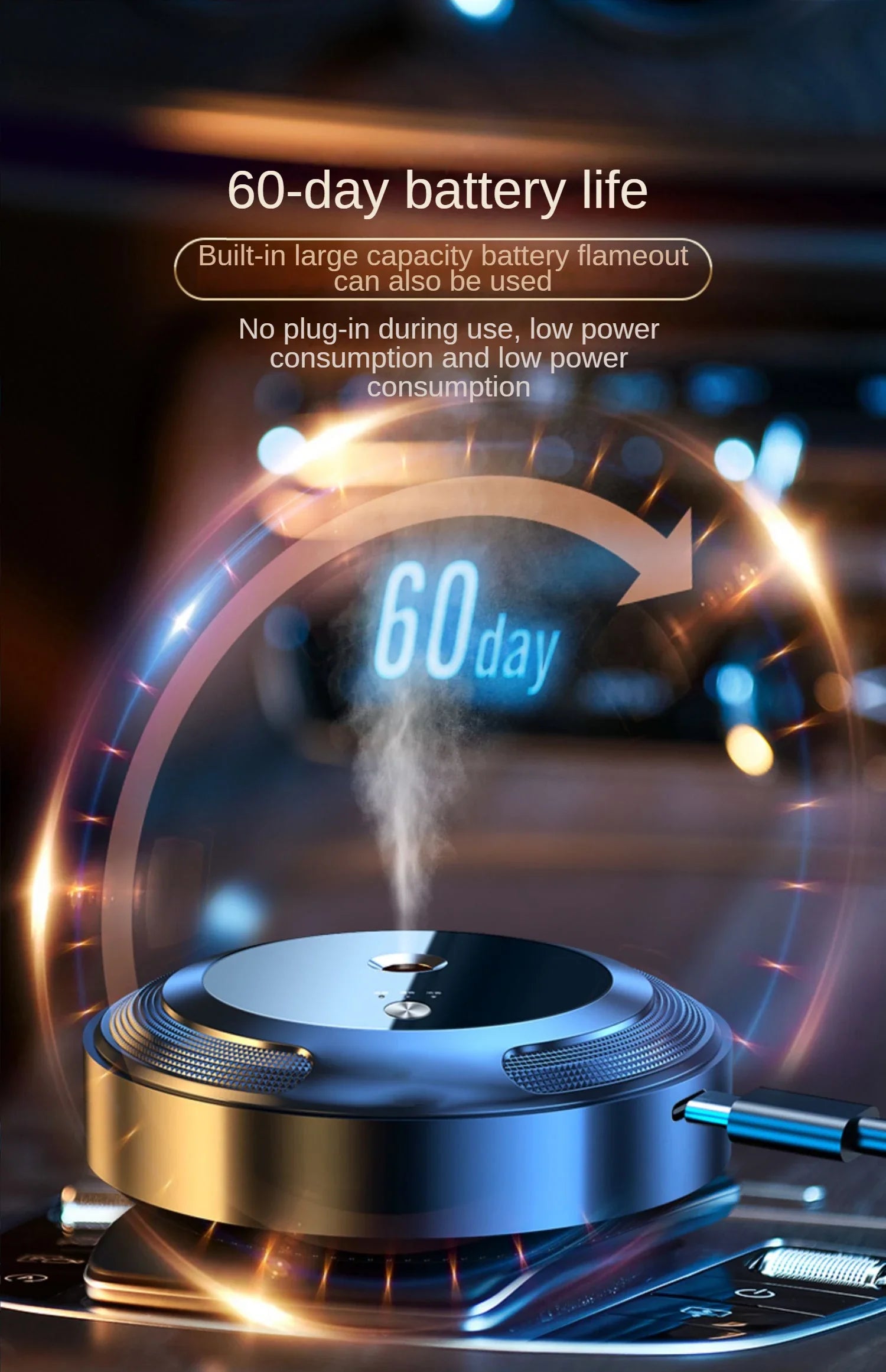 Flavoring For Car Air Freshener Smart Home Fragrance Diffuser Electric Aromatic Oasis Accessories For Vehicles Scent Machine