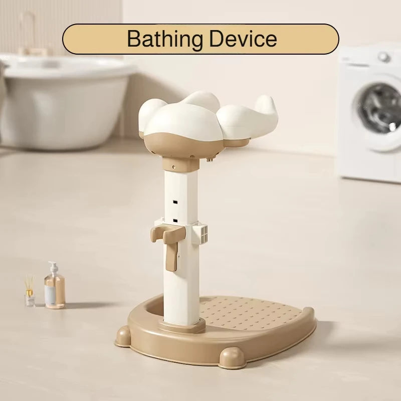 Baby Standing Shower Stand Adjustable Children's Bath Device Household Non-Slip Children's Bath Stand Baby Bath Stand Support