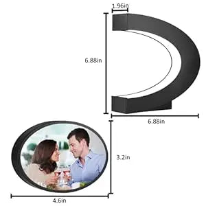 Floating Photo Frame  Levitating  360 Rotating Picture Holder Home Office Desk Creative Gift for Birthday Holiday Kids Friends