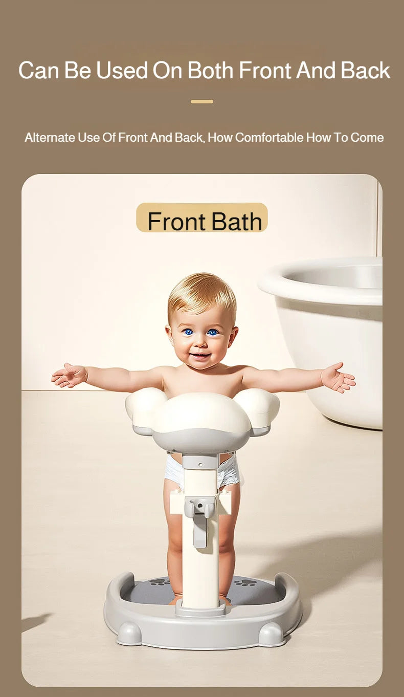 Baby Standing Shower Stand Adjustable Children's Bath Device Household Non-Slip Children's Bath Stand Baby Bath Stand Support