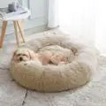 Super lit pour chat, nid de couchage chaud, doux et Long en peluche, meilleur lit pour chien, panier, coussin, lit pour chat, tapis pour animaux de couchage