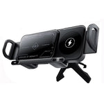 Fast Dual Coil Car Wireless Charger Station Magnet Foldable Cellphone Mount For Samsung Fold 5 4 3 W24 23  S24 S23 S22 Ultra