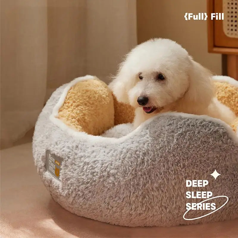 Super lit pour chat, nid de couchage chaud, doux et Long en peluche, meilleur lit pour chien, panier, coussin, lit pour chat, tapis pour animaux de couchage