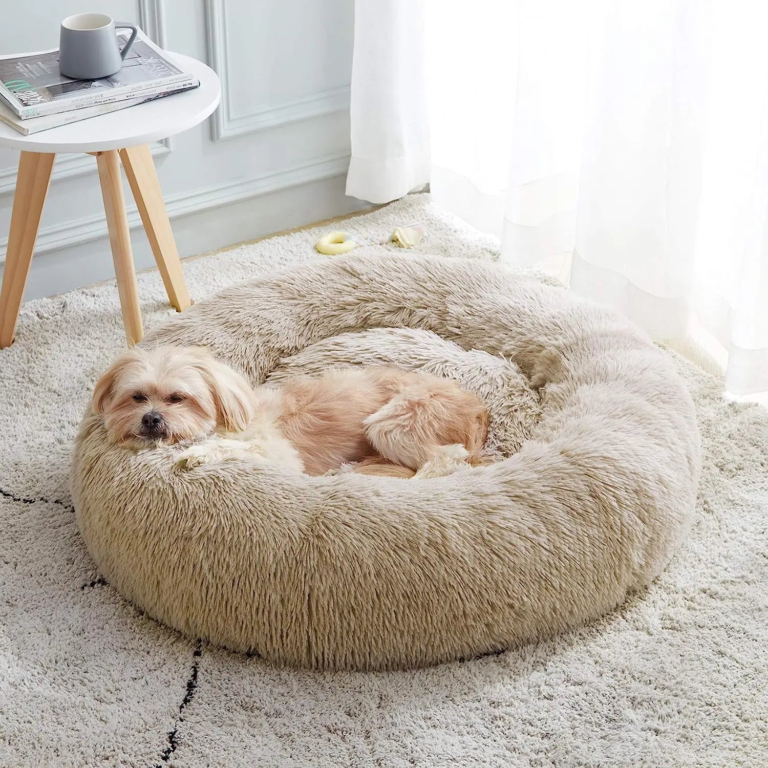 Super lit pour chat, nid de couchage chaud, doux et Long en peluche, meilleur lit pour chien, panier, coussin, lit pour chat, tapis pour animaux de couchage
