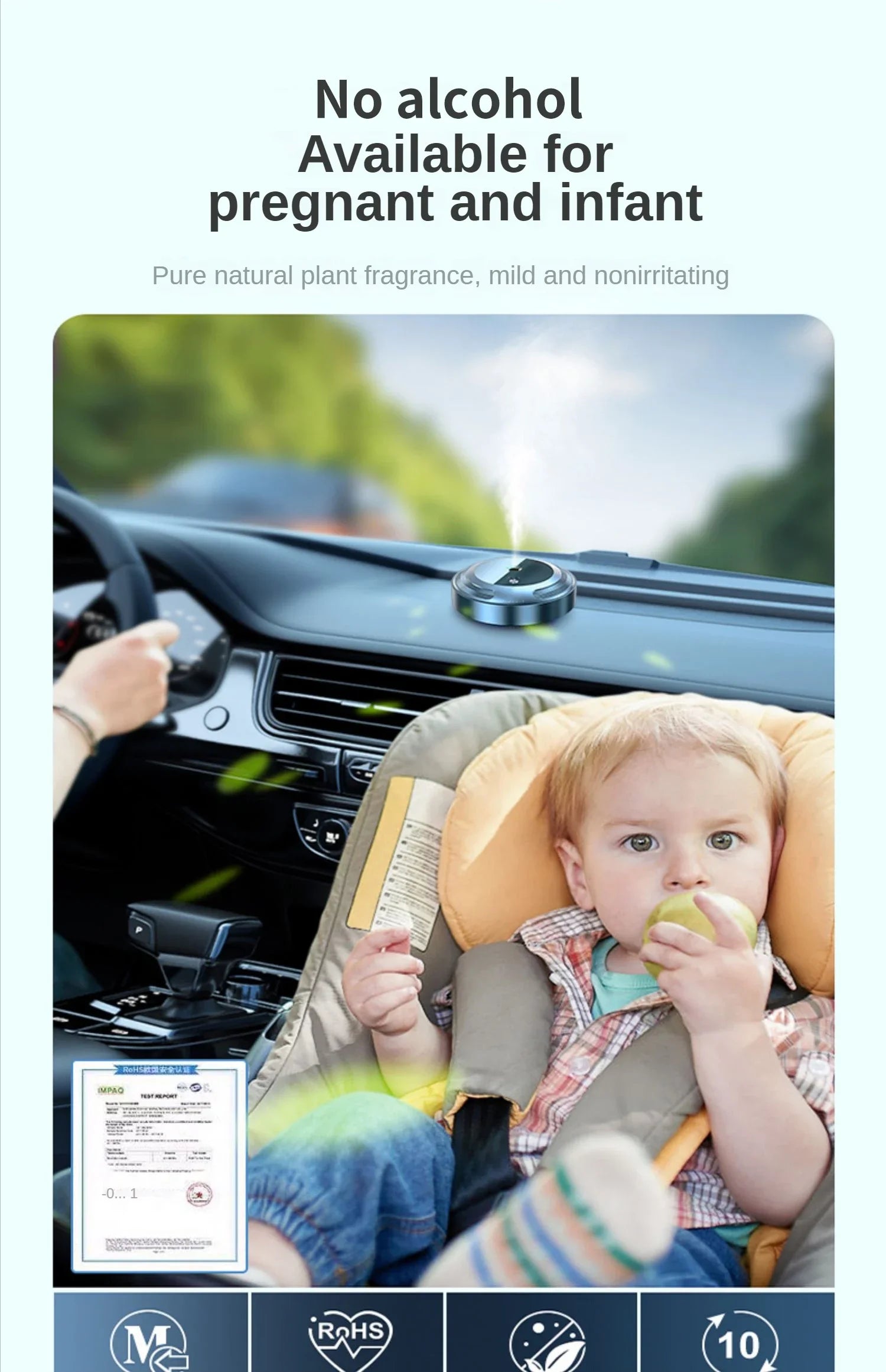 Flavoring For Car Air Freshener Smart Home Fragrance Diffuser Electric Aromatic Oasis Accessories For Vehicles Scent Machine