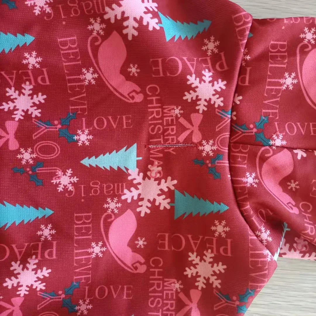 Veste de noël à capuche pour chien, manteau chaud d'hiver pour animaux de compagnie, pour petits, moyens et grands chiens, vêtements pour chiots, mascotte, caillot pour chien