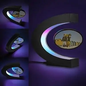 Floating Photo Frame  Levitating  360 Rotating Picture Holder Home Office Desk Creative Gift for Birthday Holiday Kids Friends