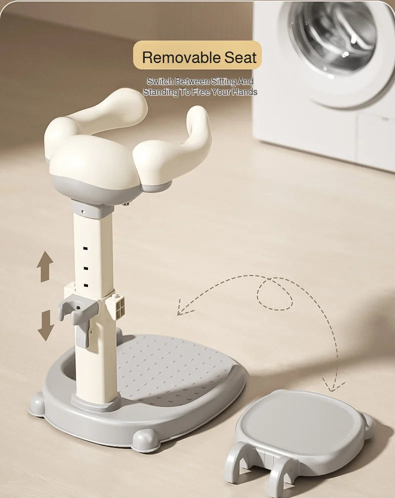 Baby Standing Shower Stand Adjustable Children's Bath Device Household Non-Slip Children's Bath Stand Baby Bath Stand Support